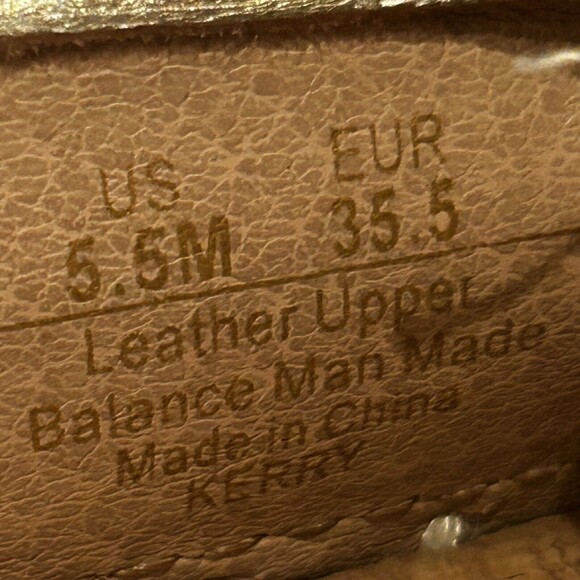 Sam Edelman Mules Kerry womens Size 5.5 Gold Leather Slip On Espadrille Shoes - Picture 7 of 7